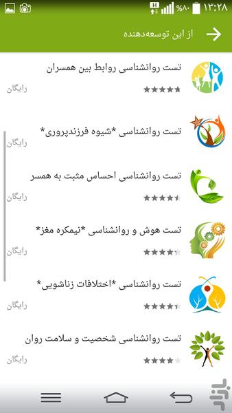 تست روانشناسی خودشناسی روحیات - Image screenshot of android app