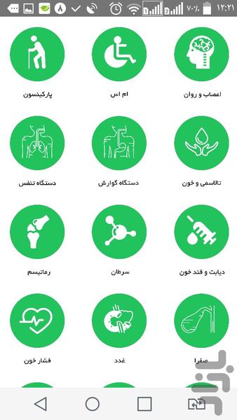 بیماری های صعب العلاج - Image screenshot of android app