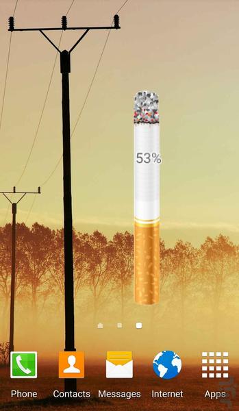 Battery widget cigarettes - Image screenshot of android app