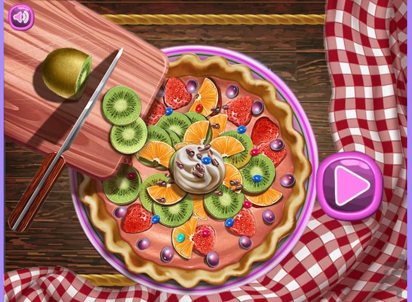 پخت کیک میوه ای - Gameplay image of android game