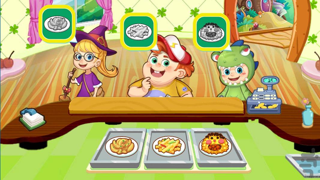 بازی کودکانه رستوران بچه ها - عکس بازی موبایلی اندروید