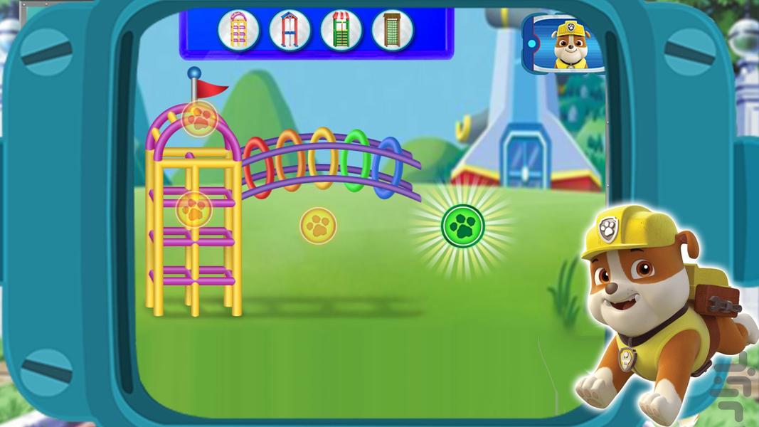 paw patrol park construction game - Gameplay image of android game