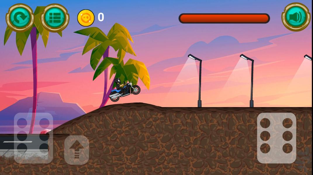 Exciting motorcycle ride - Gameplay image of android game