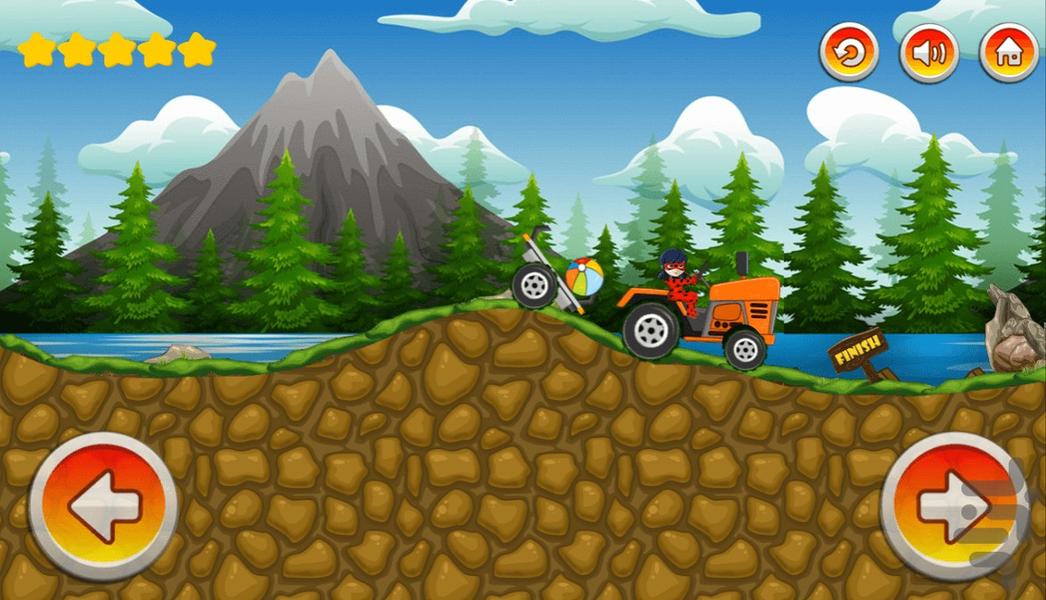 بازی تراکتور سواری دختر کفشدوزکی - عکس بازی موبایلی اندروید