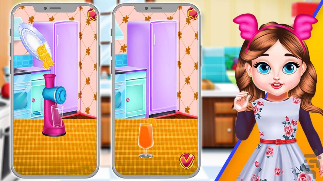 Game Little Girl Party - Gameplay image of android game