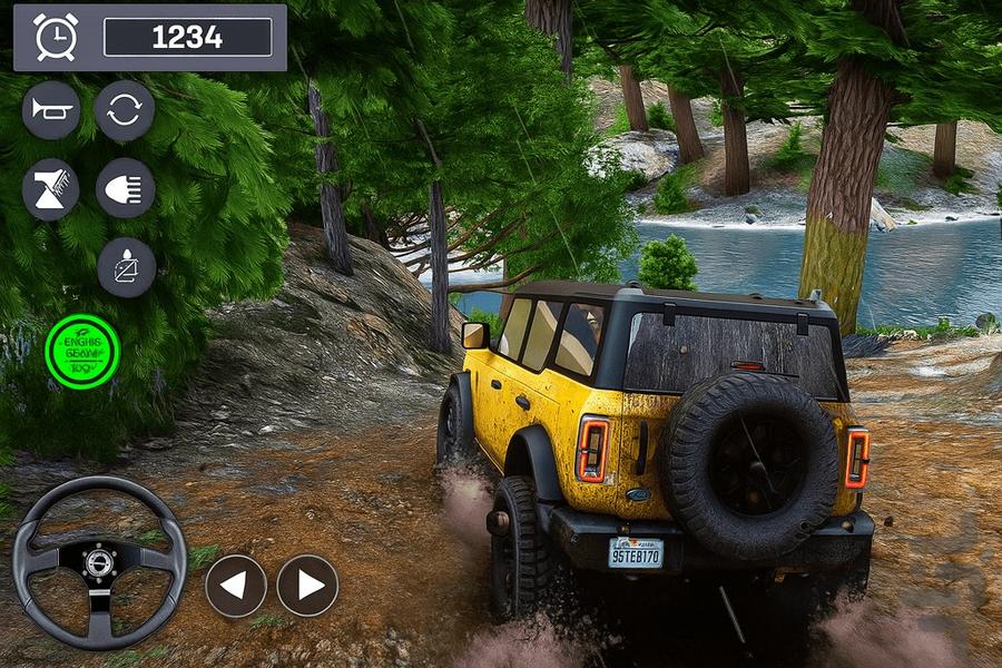 Offroad Jeep Game - Gameplay image of android game