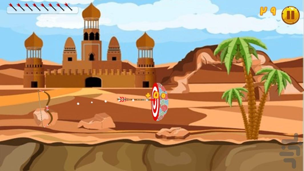 تیر اندازی با تیرکمان - عکس بازی موبایلی اندروید