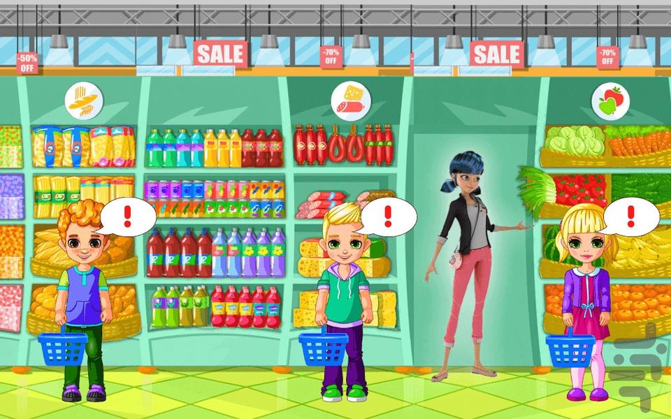 Marinette and Adrienne Supermarket - Gameplay image of android game