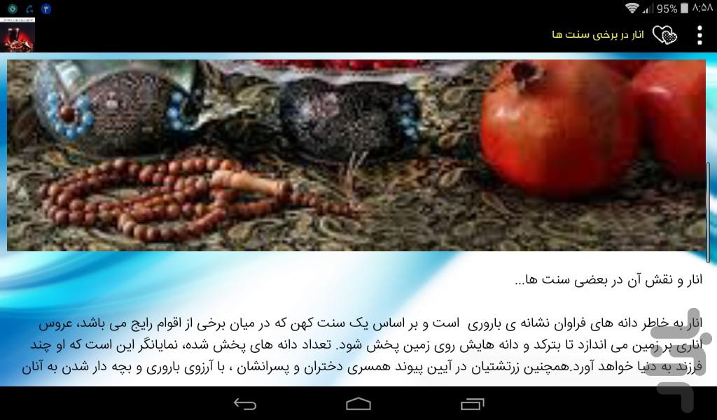 همه چیز درمورد میوه و درخت انار - Image screenshot of android app