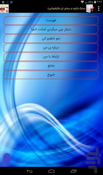 سنگ کلیه و درمان آن (گرافیکی) - عکس برنامه موبایلی اندروید