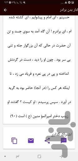 فضایل ، مصایب و کرامات حضرت زینب - Image screenshot of android app