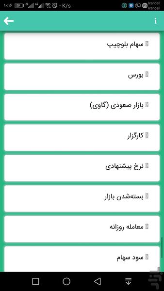 اصطلاحات و مفاهیم بورس - عکس برنامه موبایلی اندروید