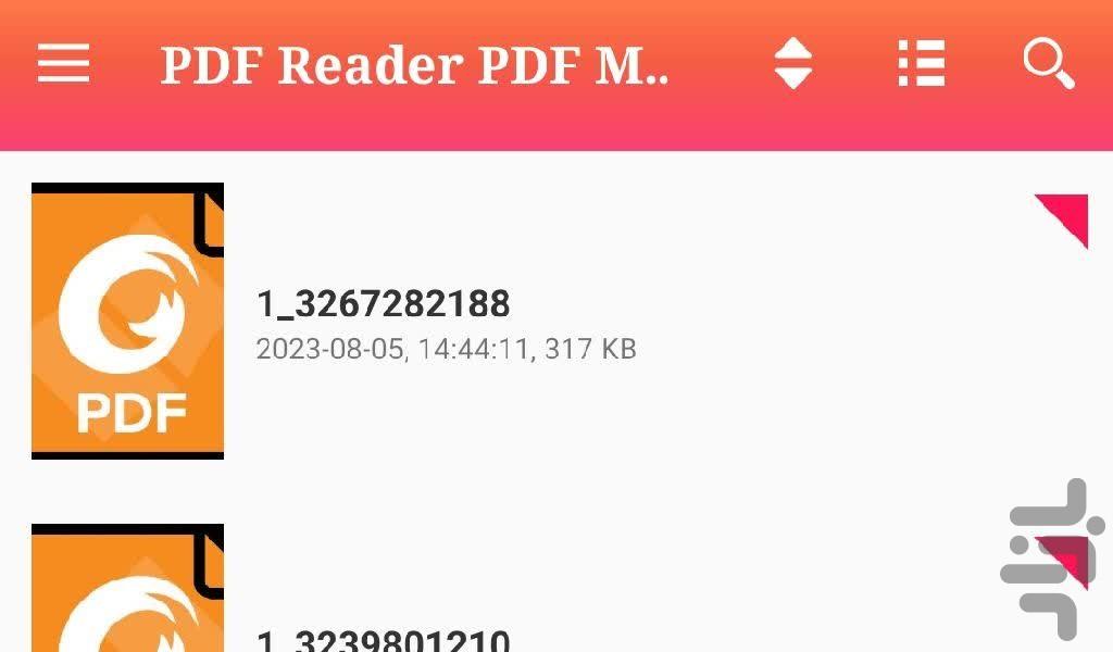 Pdf reader and pdf maker mixer - Image screenshot of android app