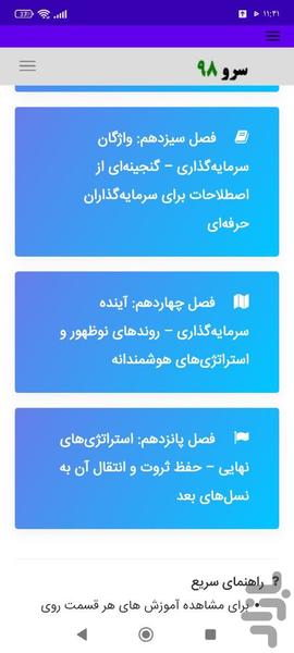 کتاب واژه نامه سرمایه گذاری - عکس برنامه موبایلی اندروید