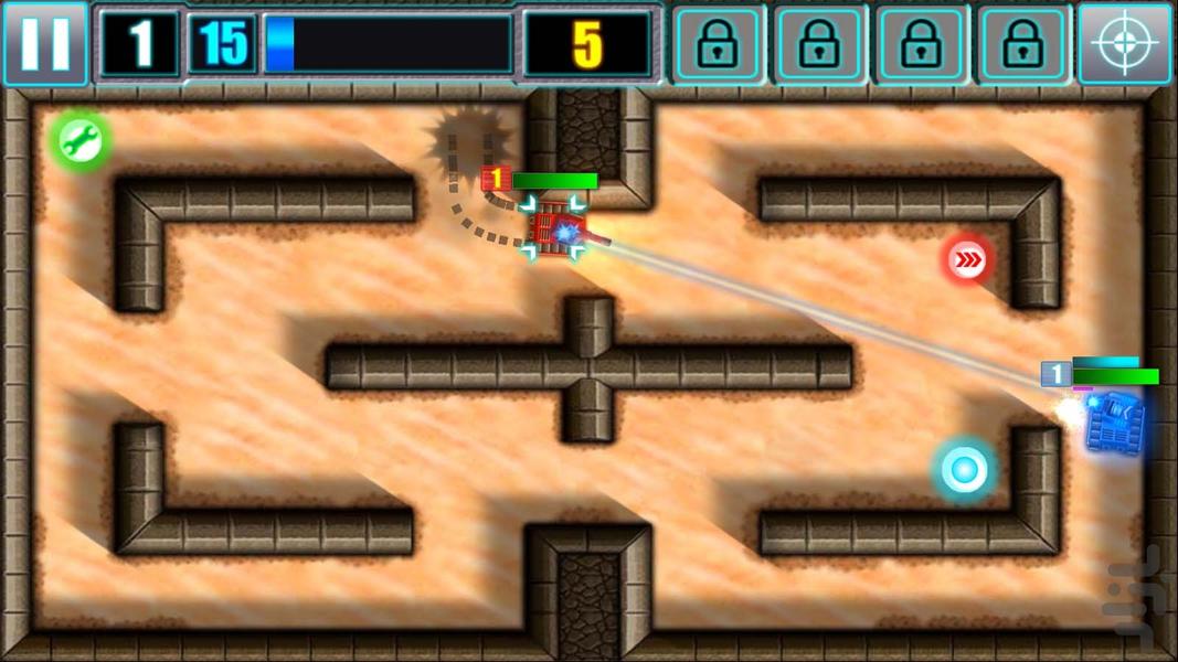 battelfeild:(Tanks) - Gameplay image of android game