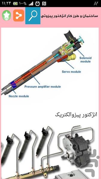 سیستم های الکترونیکی خودرو - عکس برنامه موبایلی اندروید