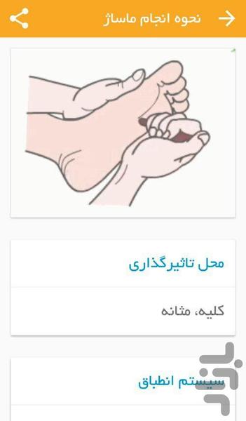 Reflexology - Image screenshot of android app