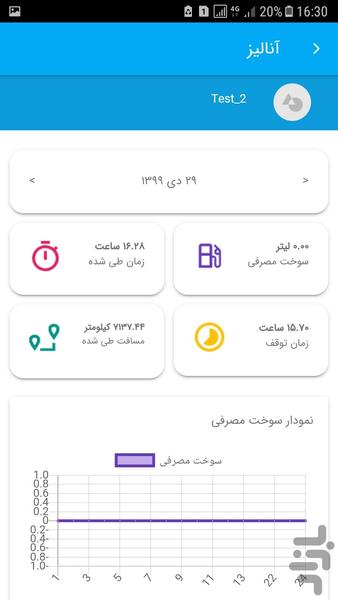 ردیاب خودروی سمیا - عکس برنامه موبایلی اندروید