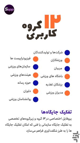 اسپرت اپ | شبکه اجتماعی ورزش - عکس برنامه موبایلی اندروید