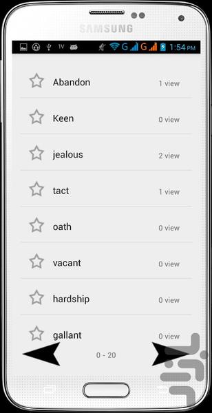 ۵۰۴ لغت ضروری - عکس برنامه موبایلی اندروید