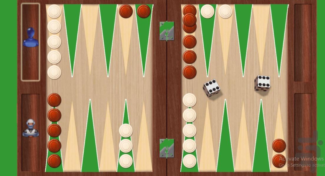 بازی تخته نرد - Gameplay image of android game
