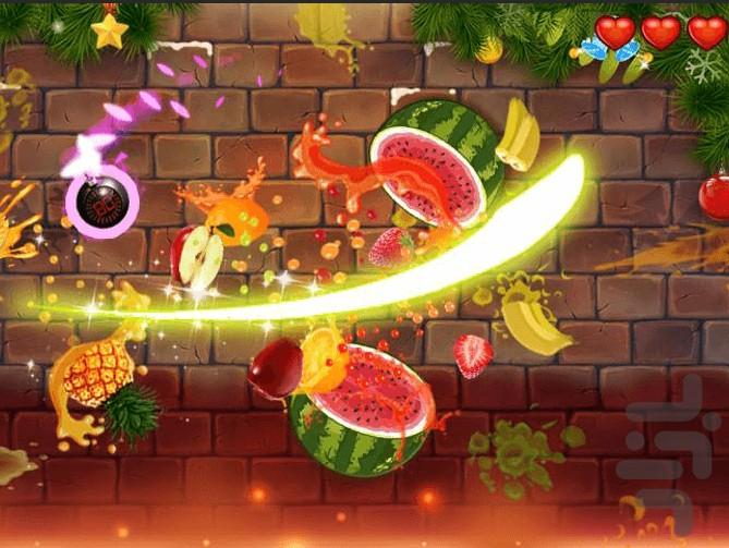برش میوه - Gameplay image of android game