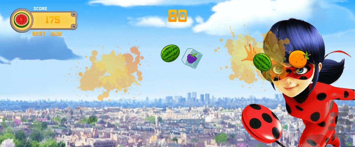 میوه خردکن دختر کفشدوزکی - Gameplay image of android game