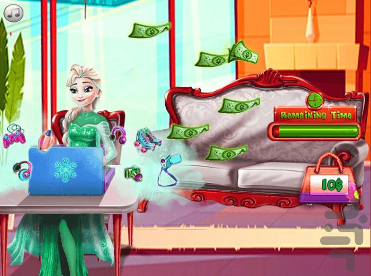 Elsa and buy gifts - Gameplay image of android game
