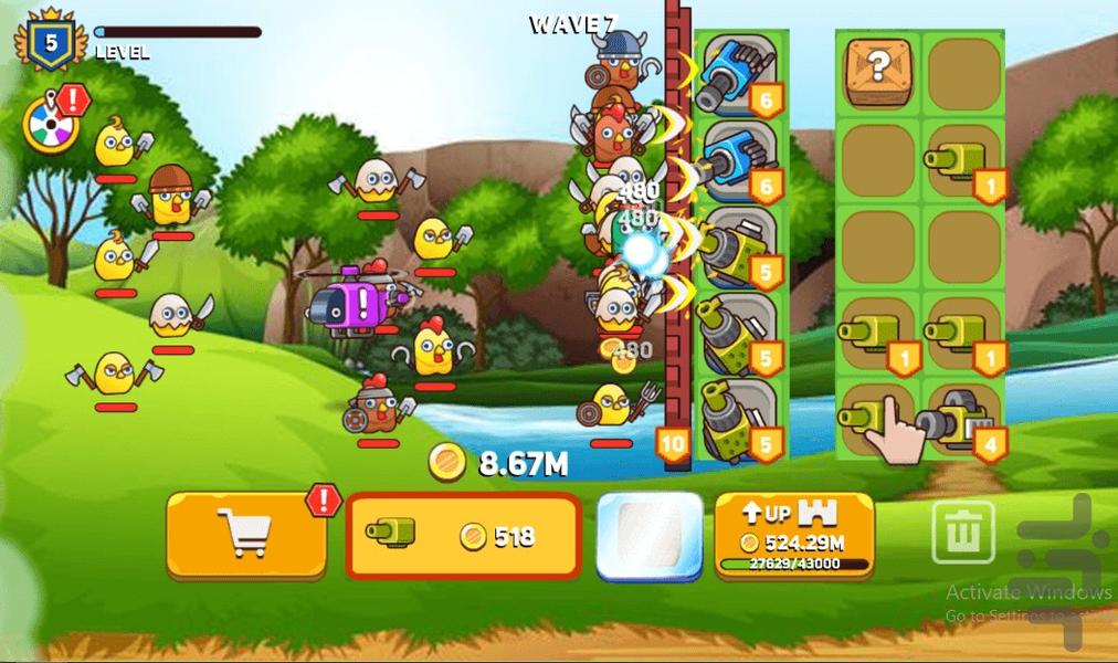 نبرد مرغی - Gameplay image of android game