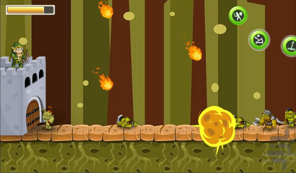 بازی نجات قلعه - Gameplay image of android game