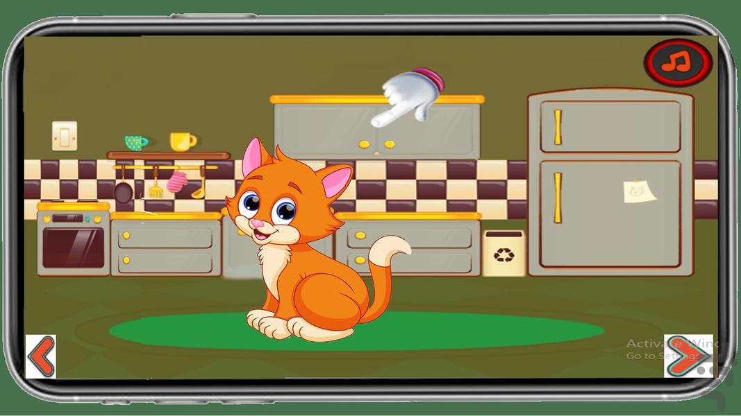 بازی گربه - Gameplay image of android game