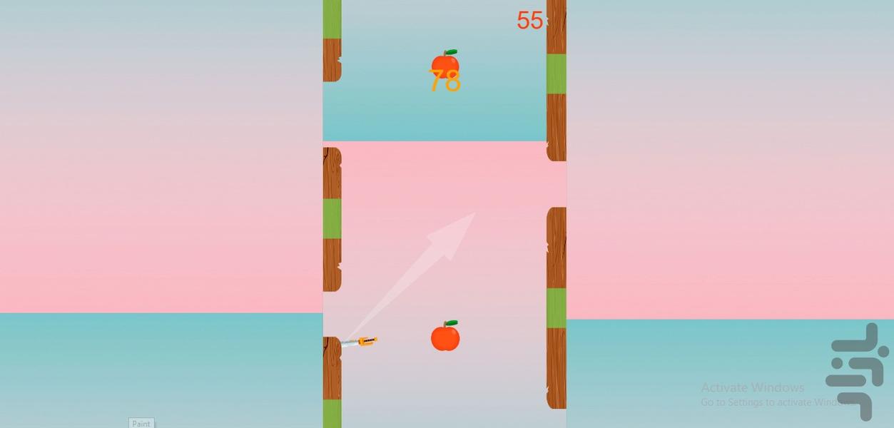 چاقو بازی - Gameplay image of android game
