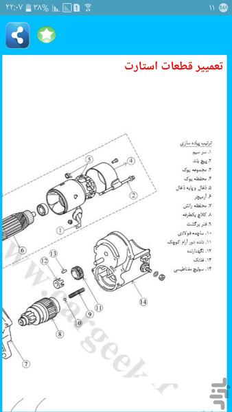 تعمیر خودرو وانت نیسان - عکس برنامه موبایلی اندروید