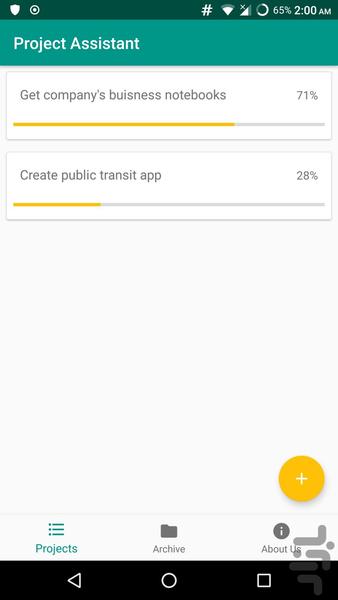 Project Assistant - Image screenshot of android app