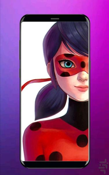 تصویر زمینه دختر کفشدوزکی - عکس برنامه موبایلی اندروید