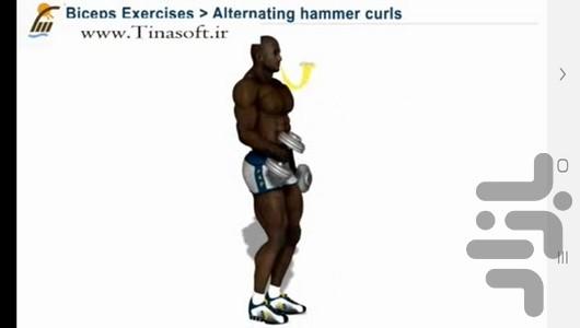 Bodybuilding exercises at home - Image screenshot of android app