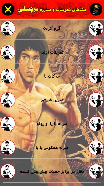 Methods of fighting Bruce Lee - Image screenshot of android app
