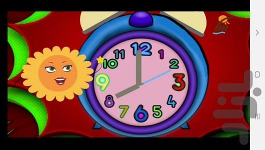 Teach children to read the clock - Image screenshot of android app