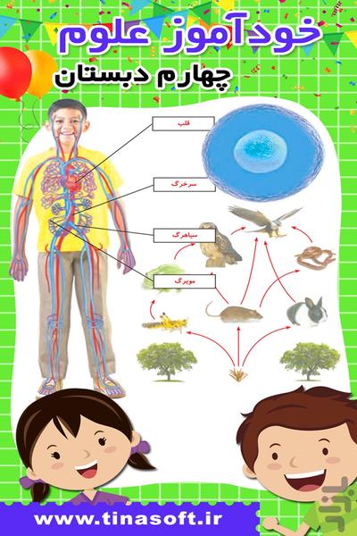 خودآموز علوم چهارم دبستان - عکس برنامه موبایلی اندروید