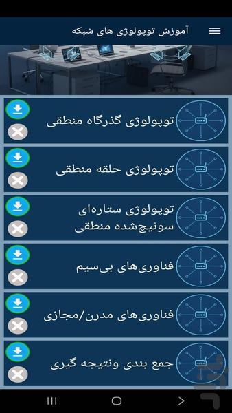 Network topologies training - Image screenshot of android app