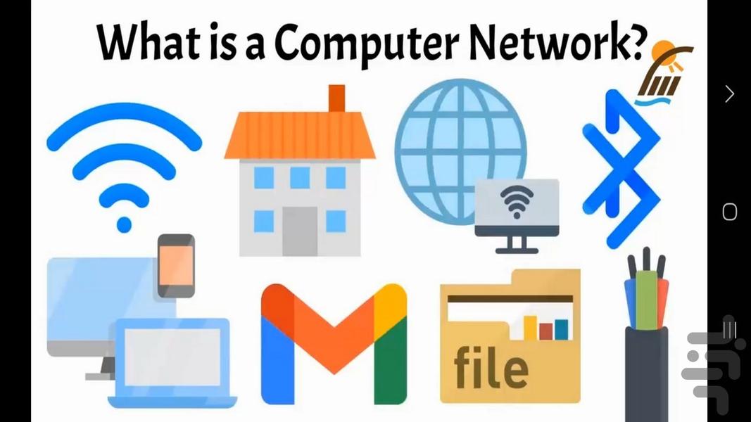 معرفی انواع شبکه های کامپیوتری - عکس برنامه موبایلی اندروید