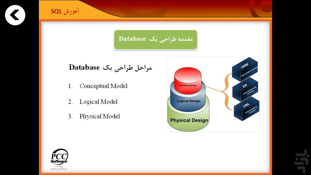 Training SQL server (Parsian) - Image screenshot of android app