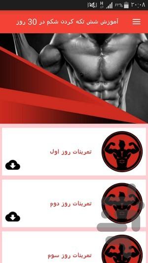 Training six pack in 30 days - Image screenshot of android app