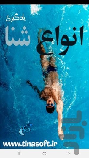 Learn different types of swimming - Image screenshot of android app