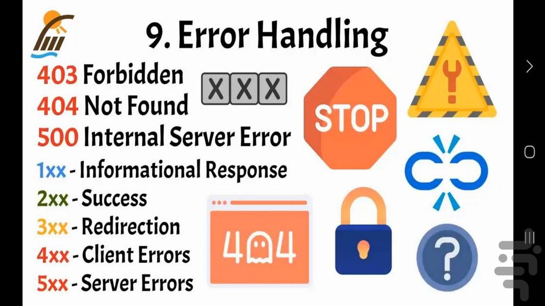 آموزش فرآیند بازدید سایت - عکس برنامه موبایلی اندروید