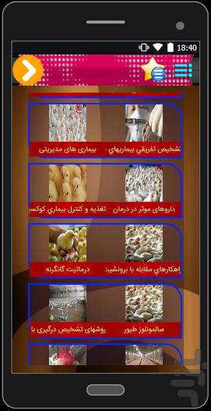 انواع بیماری های طیور - Image screenshot of android app