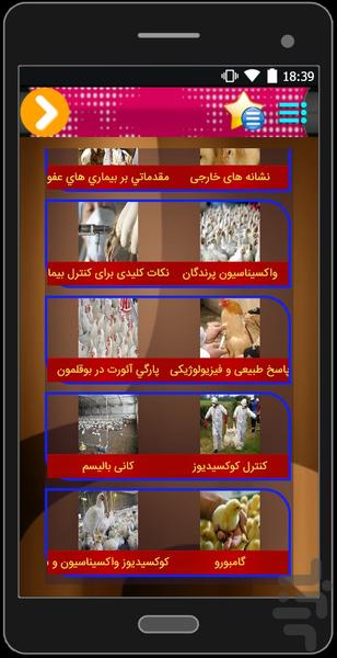 انواع بیماری های طیور - Image screenshot of android app