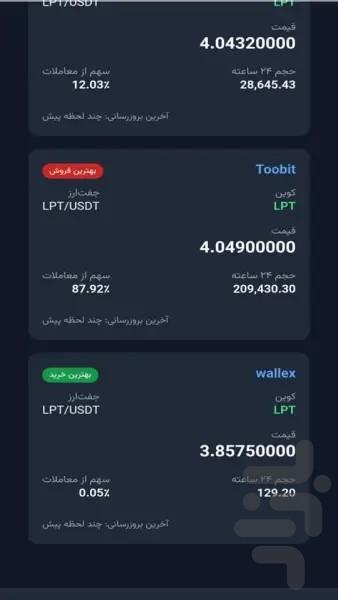 ‏آربیتراژ صرافی‌ توربو گپ - عکس برنامه موبایلی اندروید