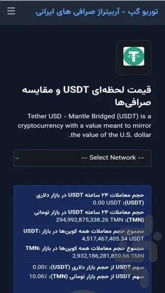 آربیتراژ صرافی توربو گپ - عکس برنامه موبایلی اندروید