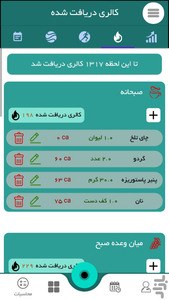 کالری شمار زیباتن ( مدیریت رژیم) - عکس برنامه موبایلی اندروید